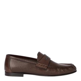 Brunello Cucinelli Mocasines Riding Penny - Shoes - Mujer - Marr&oacute;n - 38 EU