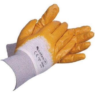 cofan Cofan Blister G. Nitrilo Amarillo T-8 Caja 12 Unid., Guantes De Nitrilo Amarillos Une-en 20388. Estos Guantes Cuentan Con Un Revestimiento No Absorben