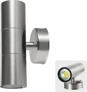 Trade Shop Trade Shop Traesio - Trade Shop - Led Applique Cilindro Doppio Luce Arriba Y Abajo Sotto Sopra 5w