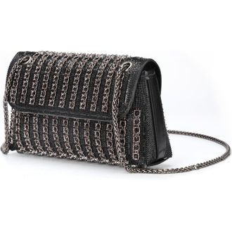 Lady Couture Idol, Multi Jewel Shoulder Bag in Black/gunmetal at Nordstrom