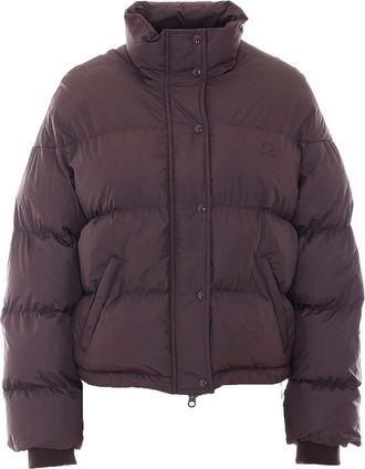 Courr&egrave;ges Bordeaux Cropped Down Jacket