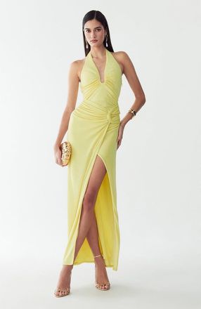 BWLDR Dakota Maxi Dress in Lemon Sorbet at Nordstrom, Size 10