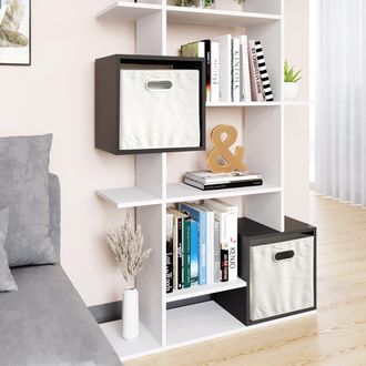Vicco Separador De Ambientes Cube, Blanco/antracita, 92 X 187.7 Cm