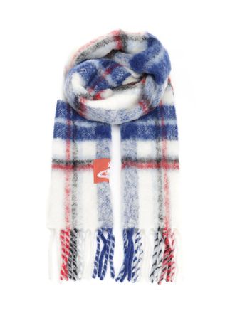 Vivienne Westwood Wool Scarf Scarves And Foulards Bianco-Donna