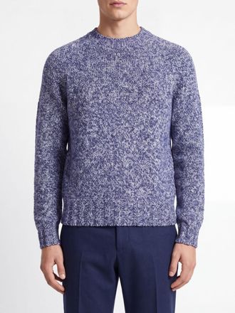 Ballantyne Abstract-Pattern Wool and Alpaca-Blend Crewneck Jumper
