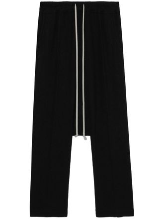 Rick Owens Pantaloni crop con cavallo basso - Nero