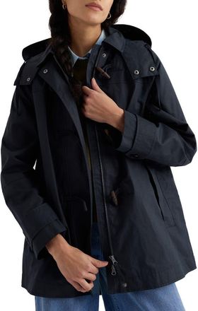 Seasalt Cornwall Sea Drift Waterproof Linen & Cotton Rain Coat in Inkwell at Nordstrom, Size 14 Us