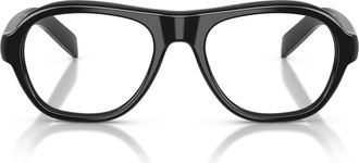 Prada 0pr C12v Oversized Rectangular Black Acetate Sunglasses