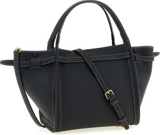 Tod's Womens Tim Tote Black Calfskin Leather