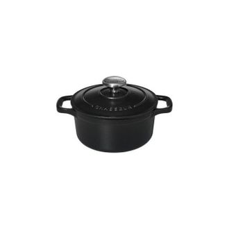 Chasseur Sublime Casseruola Tonda In Ghisa Smaltata Nera 10cm - Puc471001 Chasseur