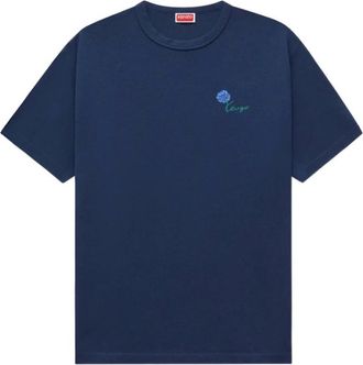 Kenzo Tulip T-shirt - Heren - T-shirts - Blauw - XL - Katoen - Tops