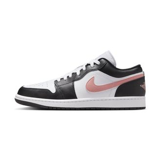 Nike Jordan Air Jordan 1 Low Black Pink Rust Mens Shoes