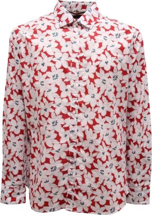 AT.P. CO Cotton Shirt in Blue, Model A146Italia