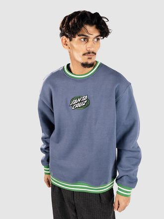 Santa Cruz Global Oval Dot Front Crew Sweater blau