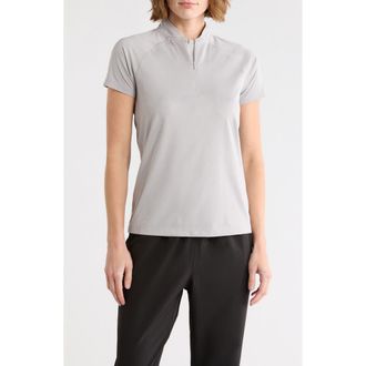 Swannies Quinn Half Zip Knit Polo in Grey Heather at Nordstrom Rack, Size X-Large