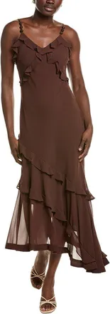 1.State 1.State Asymmetrical Maxi Dress