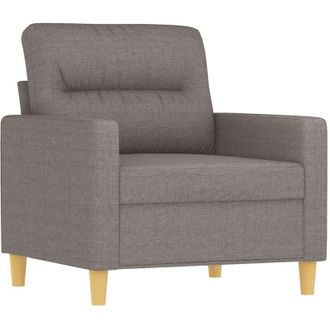 vidaXL Sill&oacute;n De Tela Gris Taup&eacute; 60 Cm Vidaxl