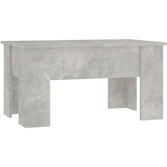 vidaXL Mesa De Centro Madera De Ingenier&iacute;a Gris Hormig&oacute;n 79x49x41 Cm Vidaxl