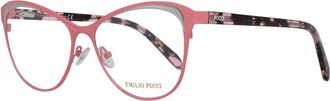 Emilio Pucci Pink Metal Glasses Womens (Frames)
