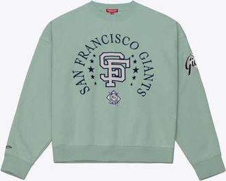 Mitchell & Ness Womens Mitchell & Ness Green San Francisco Giants Yacht Rock Sweatshirt at Nordstrom, Size Xx-Large