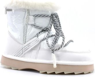Emu Blurred Glossy 2.0 - Dames - Winterlaarzen - Wit - 36 EU - Leer - Schoenen