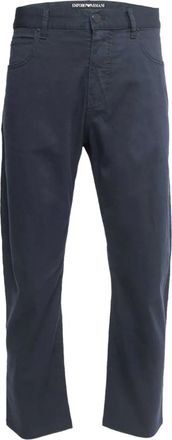 Emporio Armani Chino in cotone - Blu