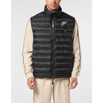 Plein Sport Puffer Jacket Vest Shanghai Men in Black at Nordstrom, Size Xxx-Large Eu