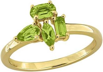 Rina Limor Silver 0.77 Ct. Tw. Peridot Cluster Ring