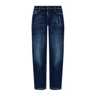 Dsquared2 Cropped Jeans, female, Blue, Size: 3XS Jenna Jeans