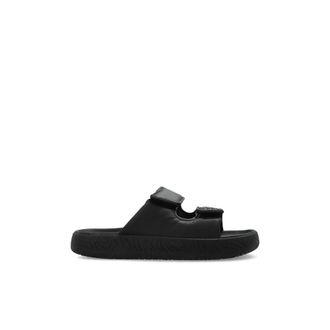 Veja Sliders, male, Black, Size: 12 US Etna Bold Leather Slides