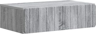 vidaXL Mesa Lateral Montada En La Pared Gris Sonoma 59 X 34,5 X 17 Cm Vidaxl