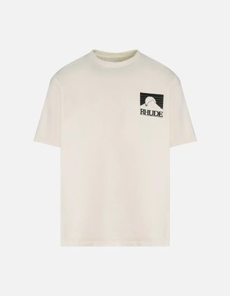 Rhude Mens Moonlight Pack T-Shirt Light Beige - White - Size: 36