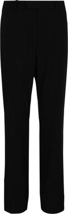 Ferragamo Womens Mid-Rise Trouser Pants In Black