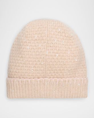 Carolyn Rowan Tweeded Cashmere Beanie