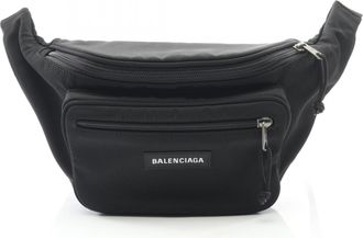 Balenciaga Black Nylon Fanny Pack (Pre-Owned)