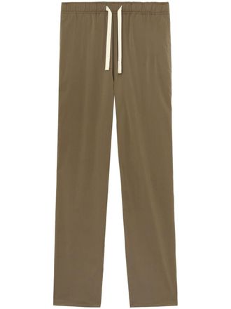 Palm Angels Pantaloni dritti con coulisse - Verde