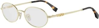 Fendi Fe 50140U Zonnebrillen - unisex - Zonnebrillen - Geel - 52 MM - Accessoires