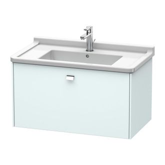 Duravit Duravit Brioso Neceser De Pared 82,0 X 46,9 Cm, 1 Extra&iacute;ble, Para Lavabo Starck 3 030480, Color (frente/cuerpo): Decoraci&oacute;n Azul Claro Mate, Mango Cro