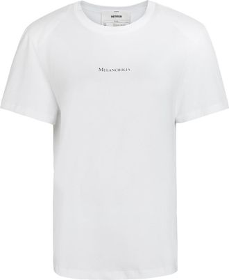 BETTTER Melancholia Printed Cotton T-shirt - White - S (UK8-10 / S)