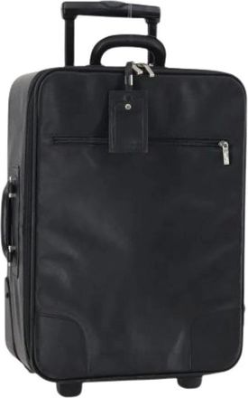 Loewe Pre-owned Weekend Bags, female, Black, Size: ONE SIZE Pre-owned Suitcase Weekend Bag