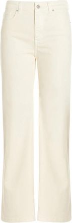 Fabiana Filippi High-rise Wide-leg Jeans - Dames - Loose Fit Jeans - Wit - M - Katoen - Jeans