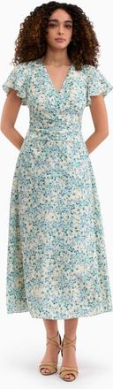 Rebecca Taylor Bellamy Silk Dress in Cream Multi at Nordstrom, Size 0