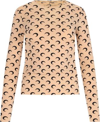 Marine Serre T-Shirts And Polos Beige