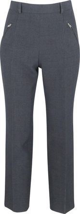 Maison Margiela Slim-Fit Cropped Trousers in Grey Polyester