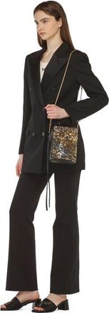 MCM Himmel Sequin Drawstring Bag in Gold at Nordstrom