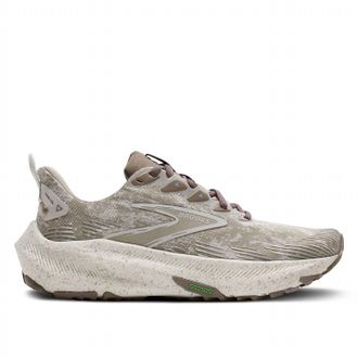 Brooks Womens Ghost Trail Running Shoes In Onyx Stone Taupe