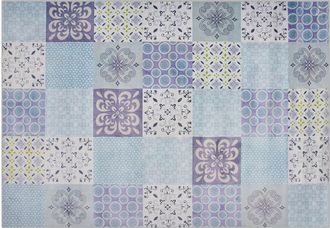 Beliani Beliani - Alfombra De Tejido Multicolor 160 X 230 Cm Patchwork Rectangular Coastal Inkaya