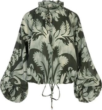 F.R.S. For Restless Sleepers Mujer, Blusas y Camisas, Verde, Talla: XS