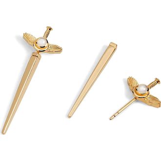 Awe Inspired Flying Dagger Studs in 14K Gold Vermeil/pair at Nordstrom