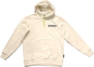 Napapijri Ruimvallende B-Neny H Katoen Polyester - Heren - Hoodies - Wit - XL - Katoen - Hoodies & sweatvesten